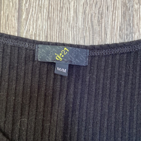 2/$15 Long Sleeve Ribbed Cropped Sweater - Picture 2 of 3